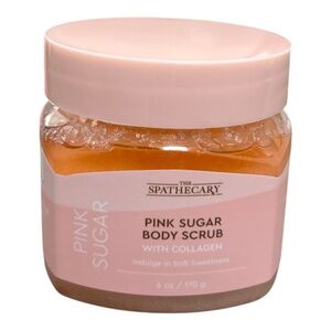 The Spathecary Collogen Pink Sugar In-Shower Anti-aging Body Scrub NEW PC